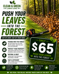 Push leaves into forest