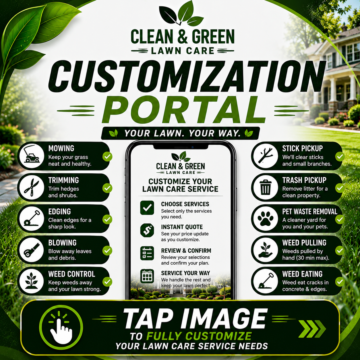 Clean & Green Customization Portal